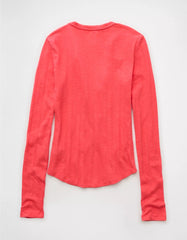 AE Long Sleeve Henley T-Shirt