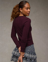 AE Long Sleeve Henley T-Shirt