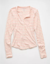 AE Long Sleeve Henley T-Shirt