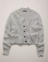 AE77 Sparkle Shaker Stitch Cardigan