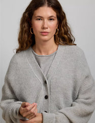 AE77 Sparkle Shaker Stitch Cardigan