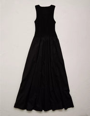 AE77 Premium Mixed Media Midi Dress