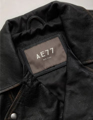 AE77 Premium Oversized Leather Jacket