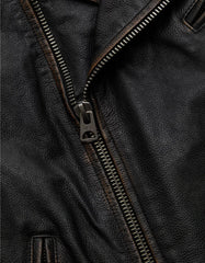 AE77 Premium Oversized Leather Jacket