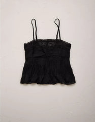 AE77 Pintuck Slip Cami