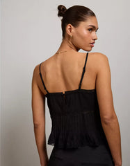 AE77 Pintuck Slip Cami