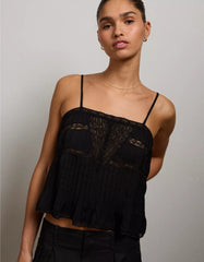 AE77 Pintuck Slip Cami