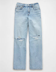AE Strigid Ripped High-Waisted Stovepipe Jean