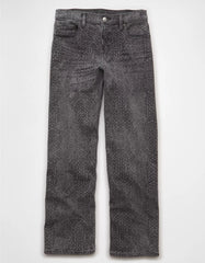 AE Stretch Snake Print High-Waisted Stovepipe Jean