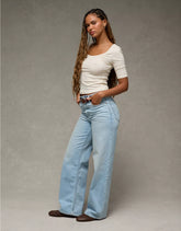 AE Strigid Curvy Super High-Waisted Baggy Straight Jean