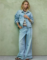 AE77 Premium Super Wide Cuffed Jean