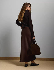 AE77 Premium Satin Slip Skirt