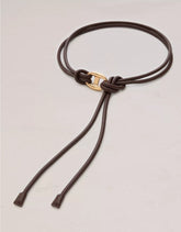 AE77 Leather Loop Belt