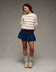 AE High-Waisted Pleated Mini Skirt