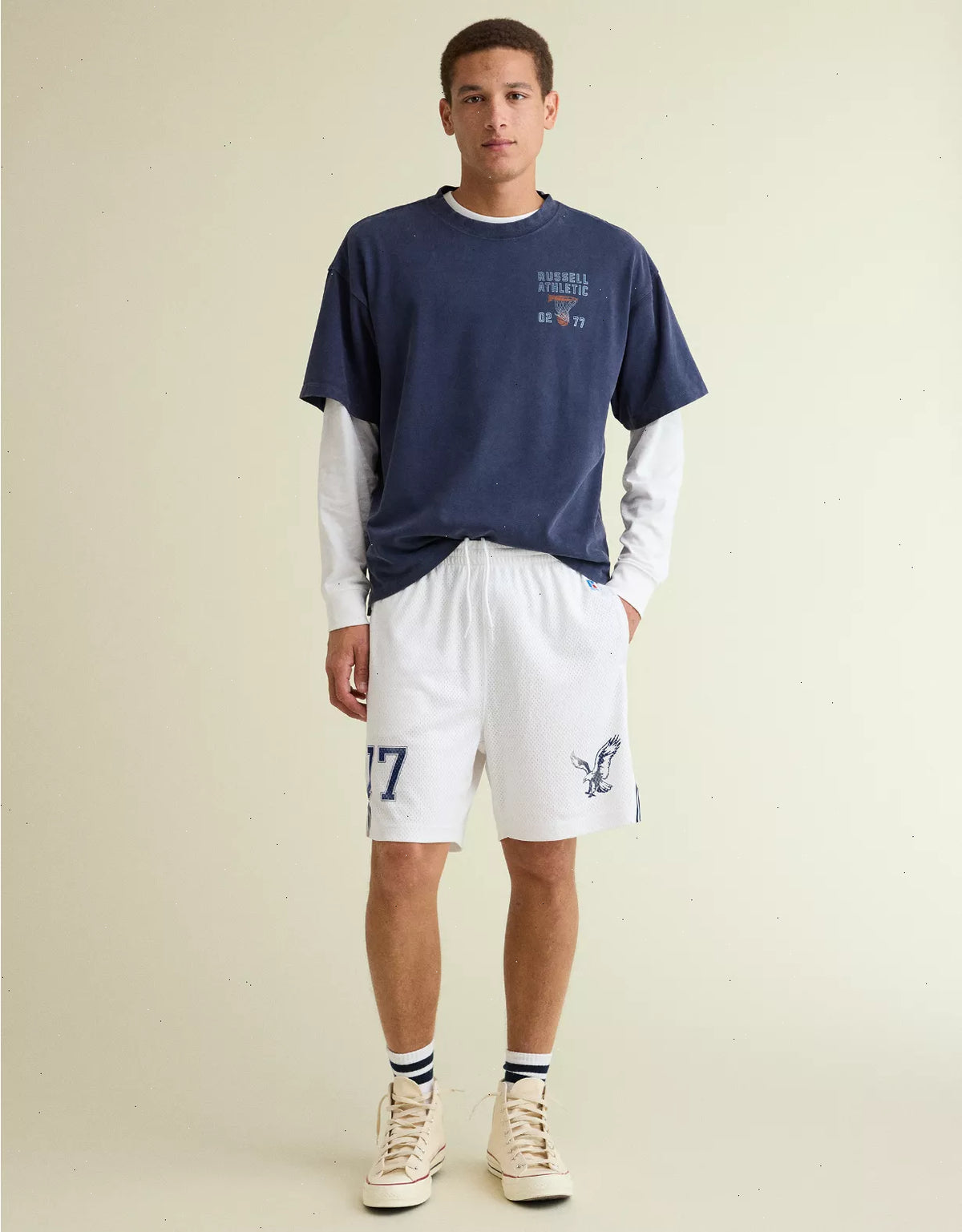 AE x Russell Athletic Heavyweight Basketball Graphic T-Shirt