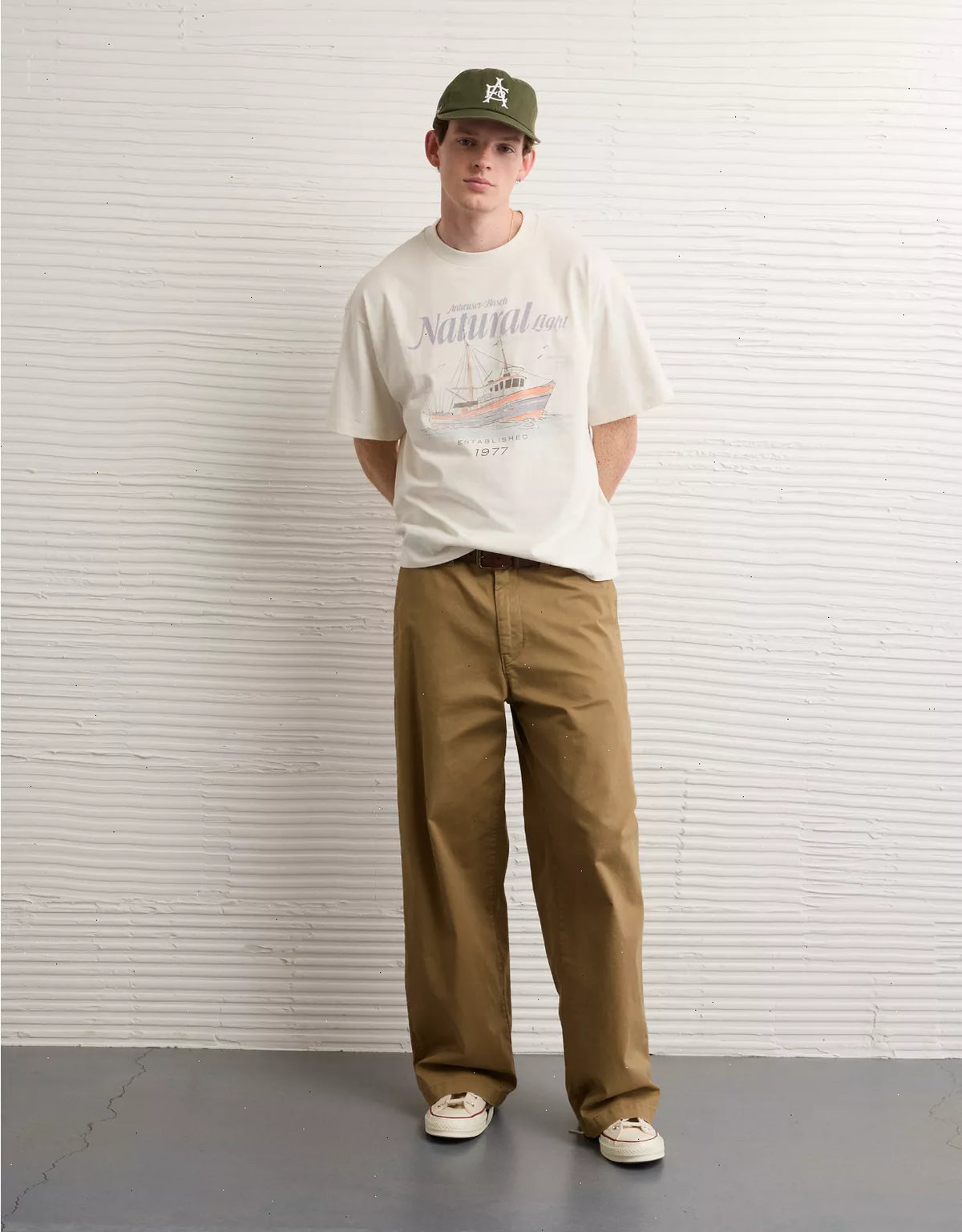 AE Boxy Natural Light Graphic T-Shirt