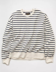 AE Laidback Luxe Striped Sweatshirt