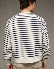 AE Laidback Luxe Striped Sweatshirt
