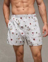 AEO Snoopy Flannel Pocket Boxer Short