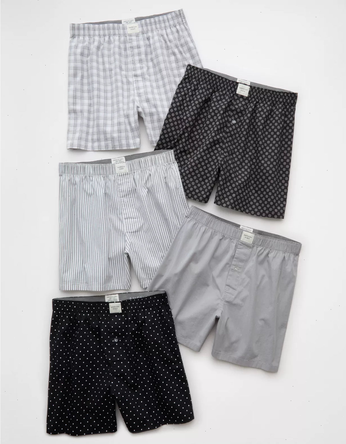 AEO Men's Stretch Boxer Short 5-Pack