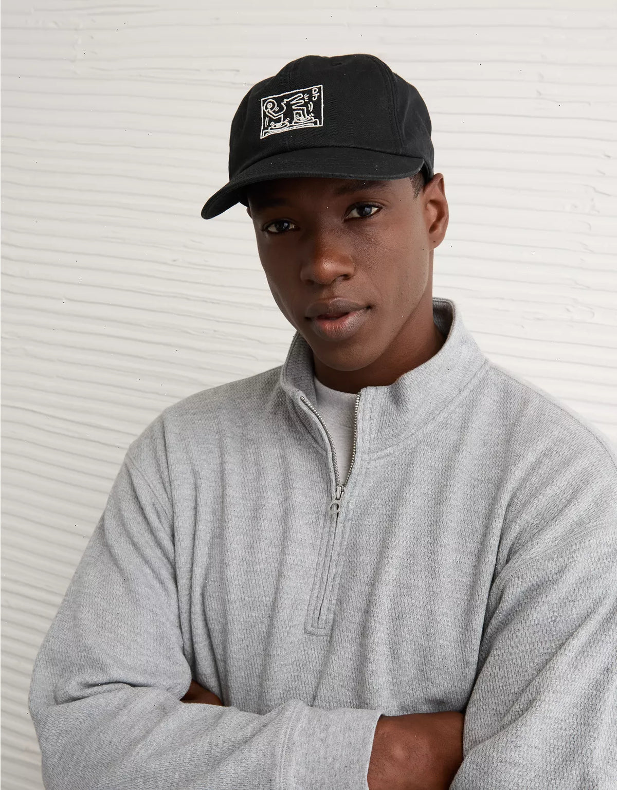 AE Embroidered Keith Haring Dad Baseball Hat