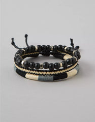 AE Beaded & Braided Bracelet 3-Pack
