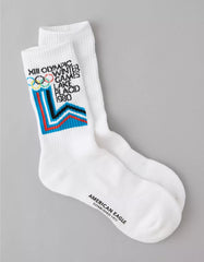 AE Lake Placid Winter Olympics Crew Socks