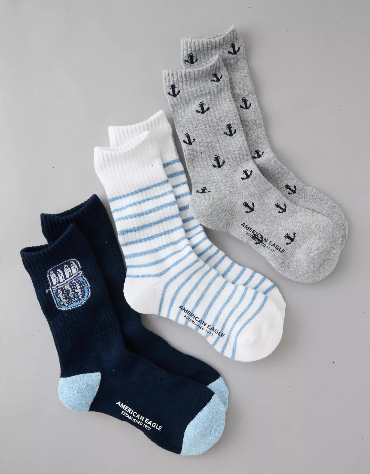 AE Icon Terry Crew Socks 3-Pack