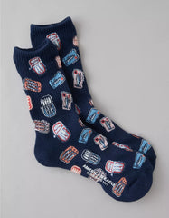 AE Sardine Can Terry Crew Socks