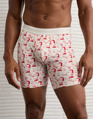 AEO Men's Snoopy Santa 6" Classic Boxer Brief