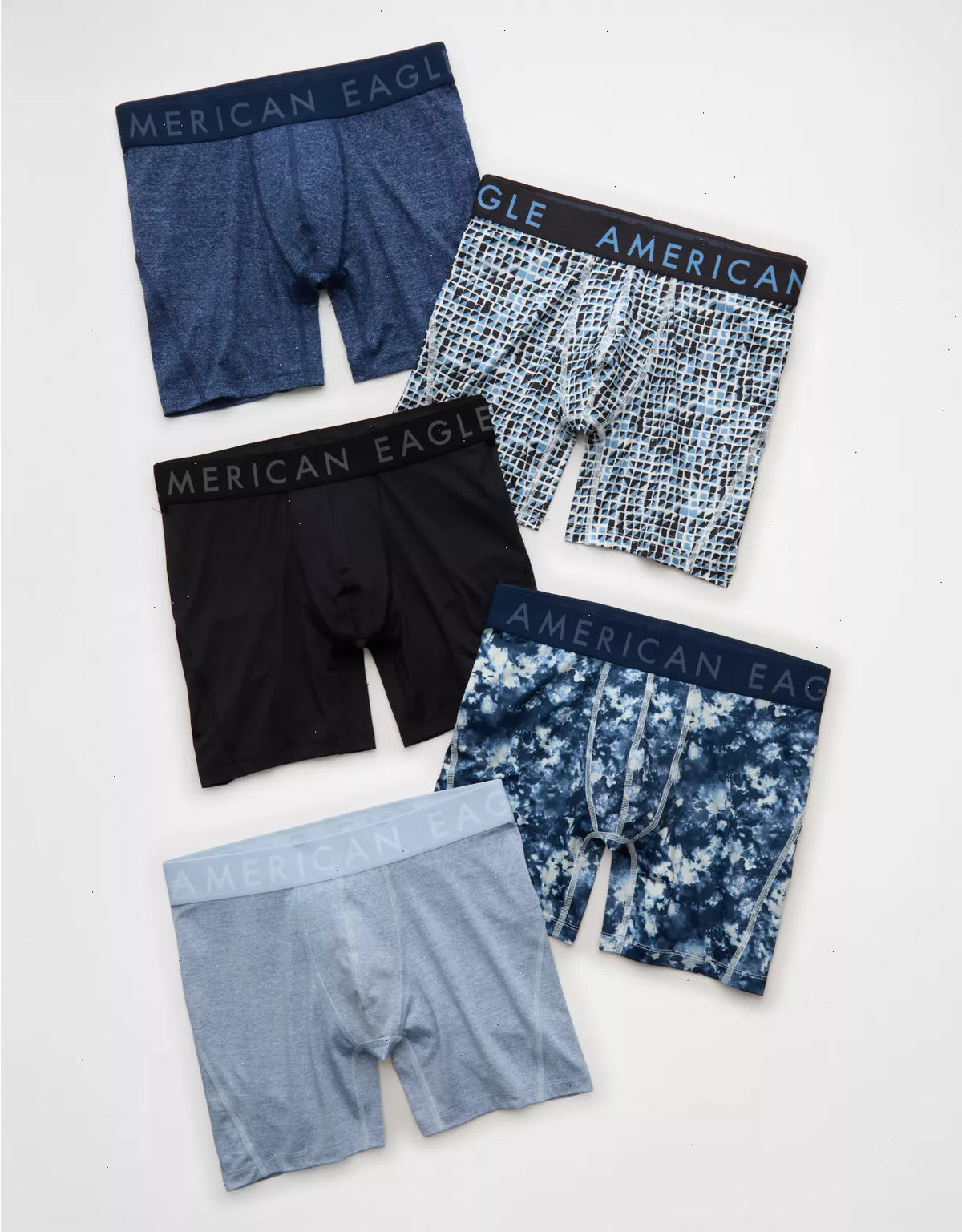 AEO Men's 6" Flex Boxer Brief 5-Pack