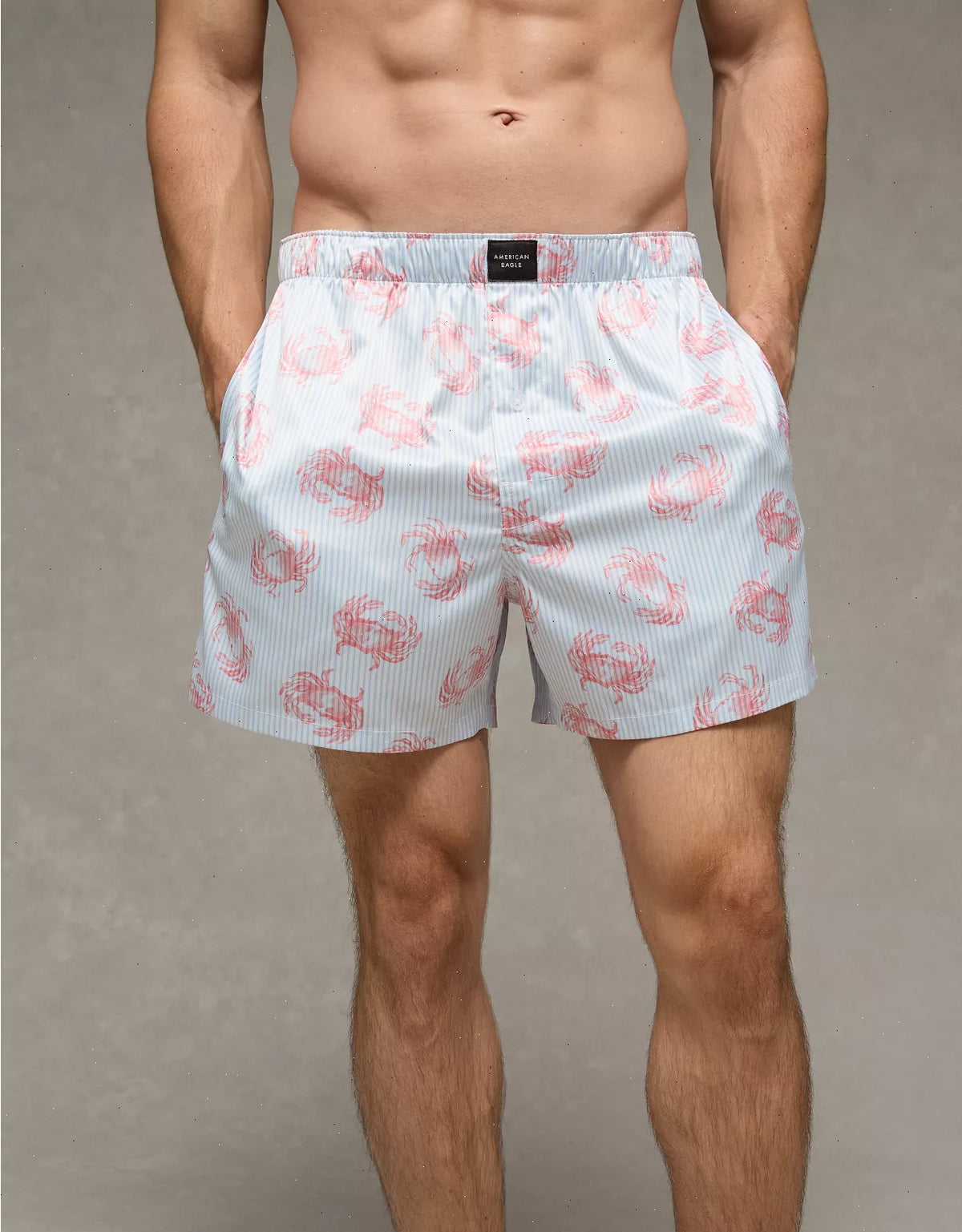 AEO Men's Food Satin Pocket Boxer Short