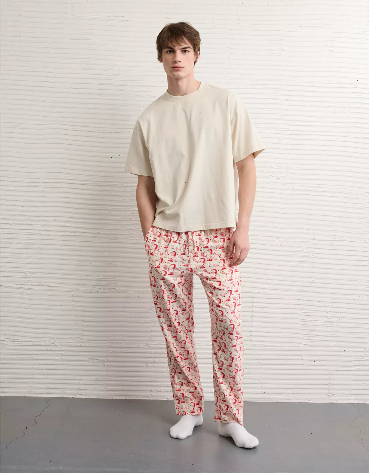 AE Snoopy Flannel PJ Pant