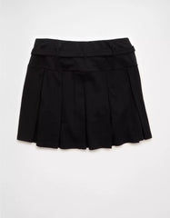 AE It Knit Low-Rise Belted Pleated Skort