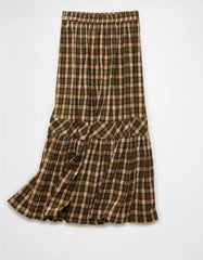 AE Plaid Maxi Skirt