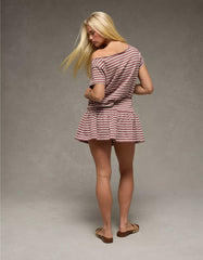 AE Striped Knit Mini Skort
