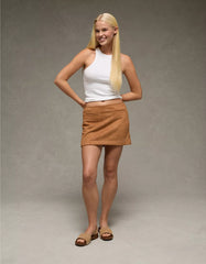 AE Faux Suede Mini Skort