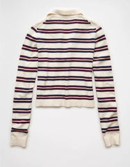 AE Cropped Polo Sweater