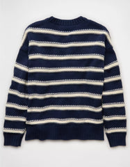 AE Striped Crew Neck Sweater