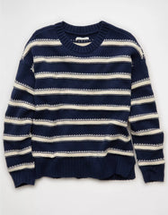 AE Striped Crew Neck Sweater