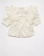 AE Ruffle Lace Blouse