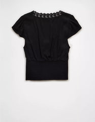 AE Lace Trim Blouse