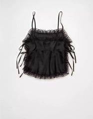 AE Side-Tie Lace Tank Top
