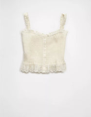 AE Smocked Button-Up Cami