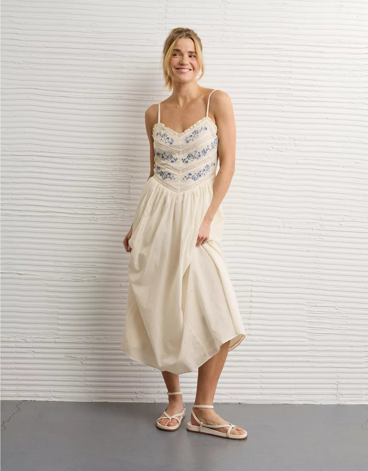 AE Bella Lace Inset Midi Dress