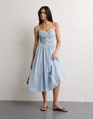 AE Bella Lace Inset Midi Dress