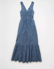 AE Tie-Front Midi Dress