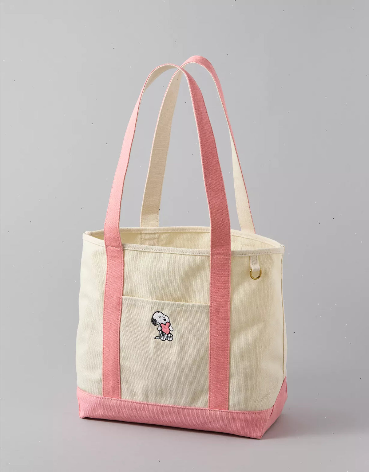 AE Off-Duty Snoopy Valentine's Day Tote Bag