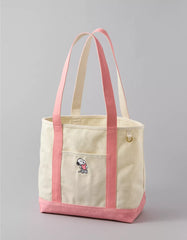 AE Off-Duty Snoopy Valentine's Day Tote Bag