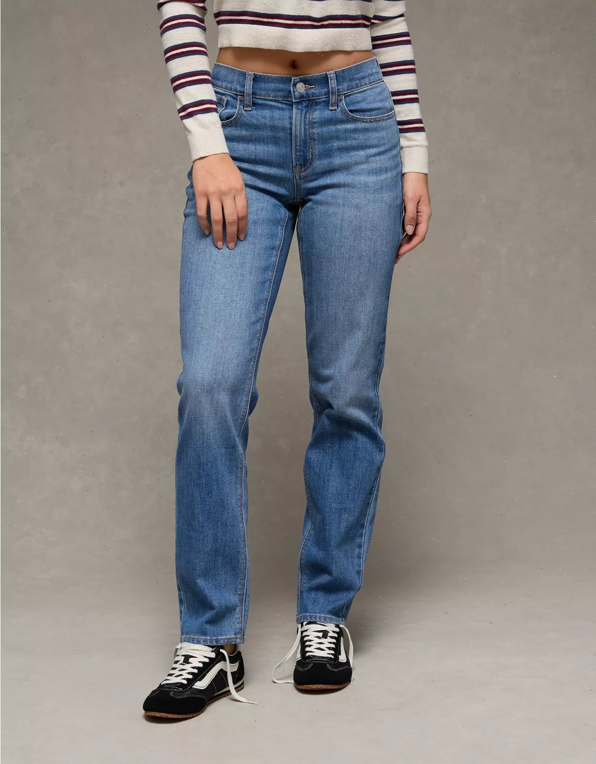 AE Stretch High-Waisted Straight Jean